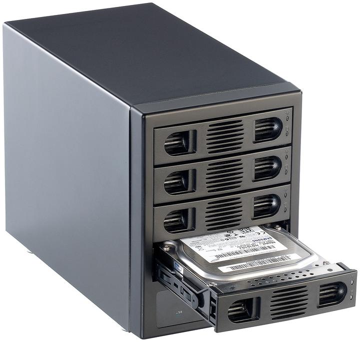 Produktbild Xystec 4-fach-Festplatten-Gehäuse für 3,5"-SATA (3.5")