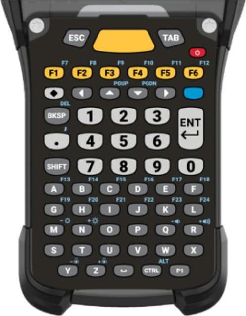 Actual product image Zebra KYPD:MC93,58KY,ALPHA