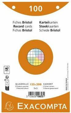 Produktbild Exacompta Karteikarten (125 x 200 mm, 205 g/m², 50 x)