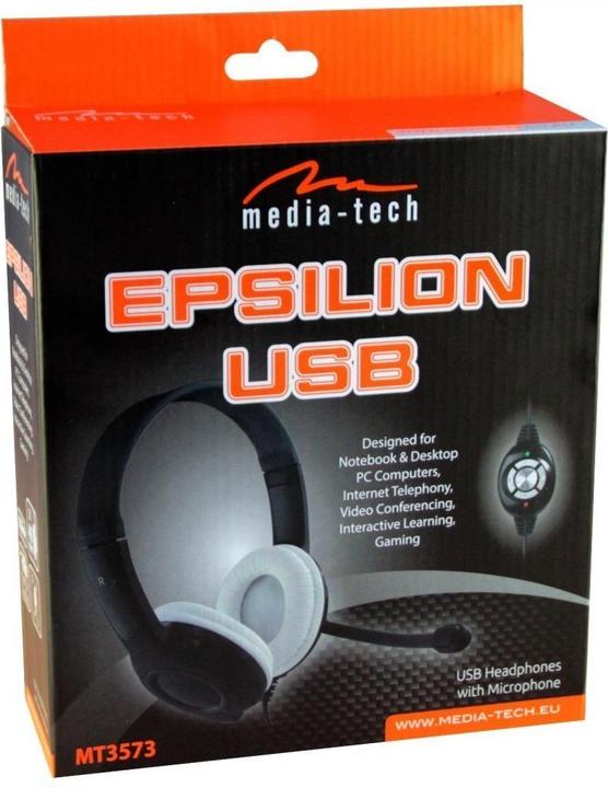 Actual product image Media-Tech MT3573 Epsilion USB (No noise cancelling, Cable)
