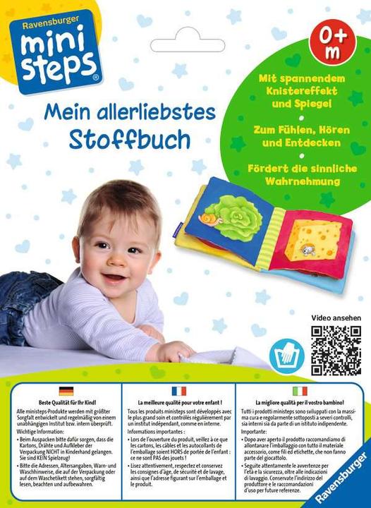 Produktbild Ravensburger Mein allerliebstes Stoffbuch (Deutsch, Französisch, Italienisch)