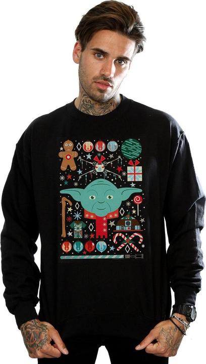 Immagine prodotto Star Wars Yoda Christmas Felpa Uomo (4XL)
