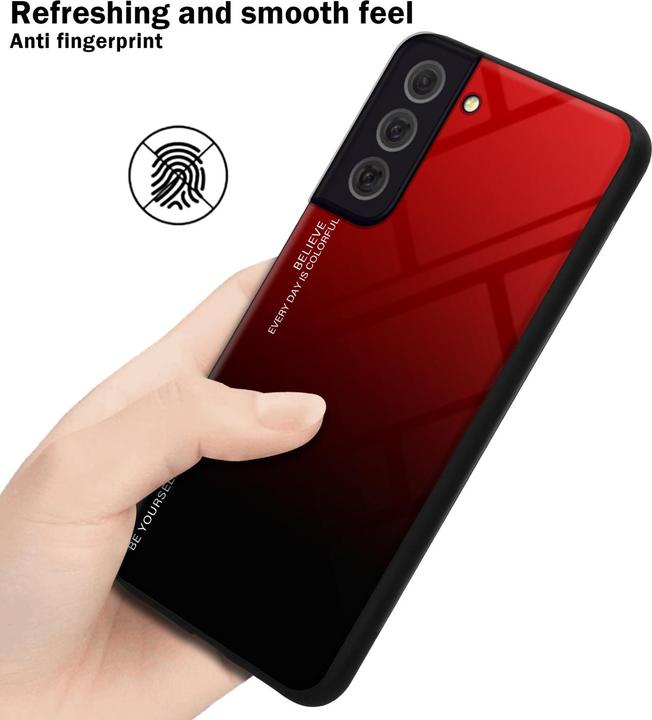 Produktbild Cadorabo TPU 2 Farben Glas Hülle (Samsung Galaxy S22+)