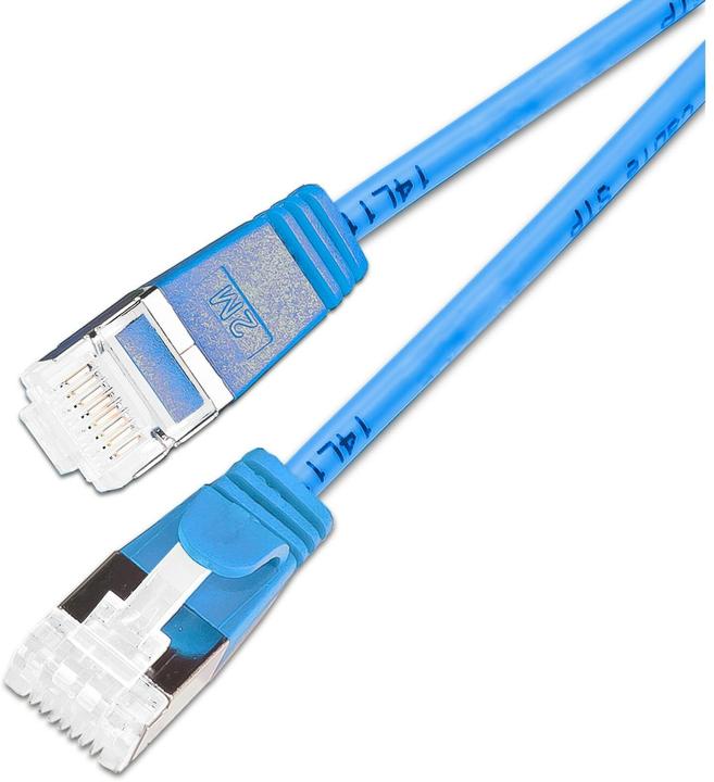 Produktbild SLIM Slimpatchkabel RJ-45, Cat 6A, U/FTP, 3 m, Blau, 36-Pack (U/FTP, CAT6a, 3 m)