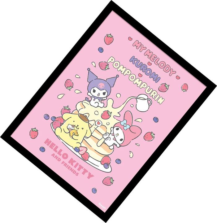 Produktbild Hello Kitty & Friends Gerahmtes Poster Freunde (40 x 30 cm)