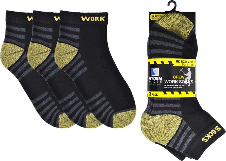 Storm Ridge Socken Arbeit(3erPack) (3er Pack, 40.5 - 45.5)