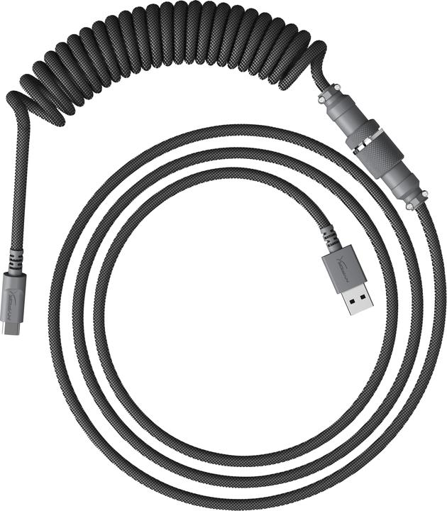 Actual product image HyperX USB-C Coiled Cable Grey (USB 3.0)