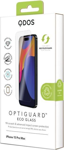 Image du produit QDOS Film pour verre OptiGuard Eco Glass (1 pièce(s), Apple iPhone 15 Pro Max)