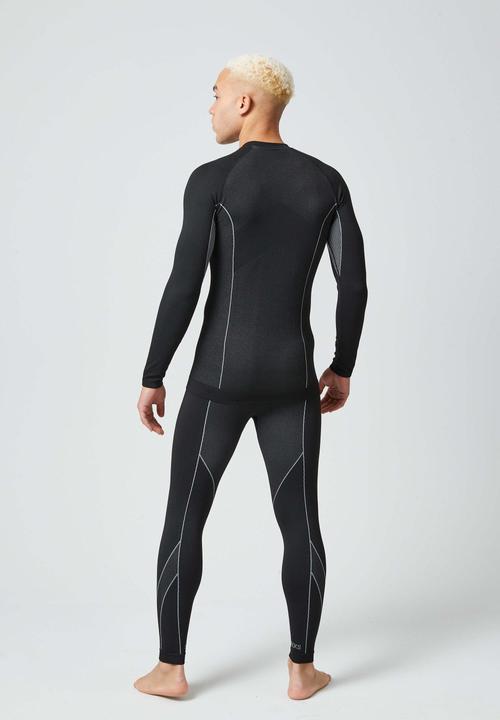 Image du produit Snocks Sous-vêtements thermiques pour hommes avec trou pour le pouce (3XL)