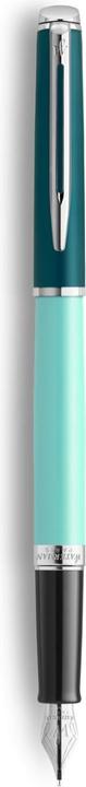 Produktbild Waterman Füller Hemisphere Colour Blocking Green C.C. F blau Geschenkbox (Silber, Grün, 1 x)