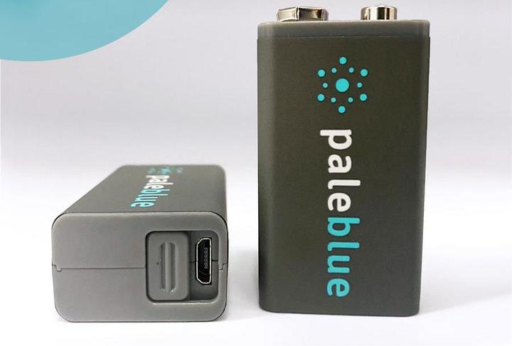 Actual product image Pale Blue PB-9V (2 pcs., 9V Block, 500 mAh)