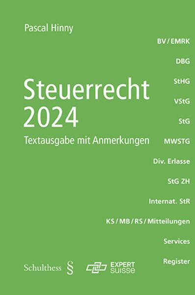 Produktbild Steuerrecht 2024 (Deutsch, Pascal Hinny, 2024)