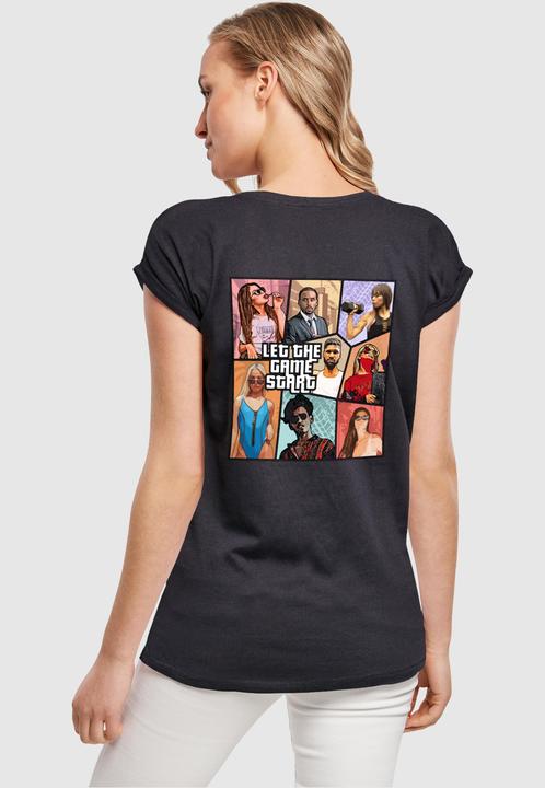 Actual product image Merchcode Ladies Grand Collage Extended Shoulder Tee - 117919 (M)