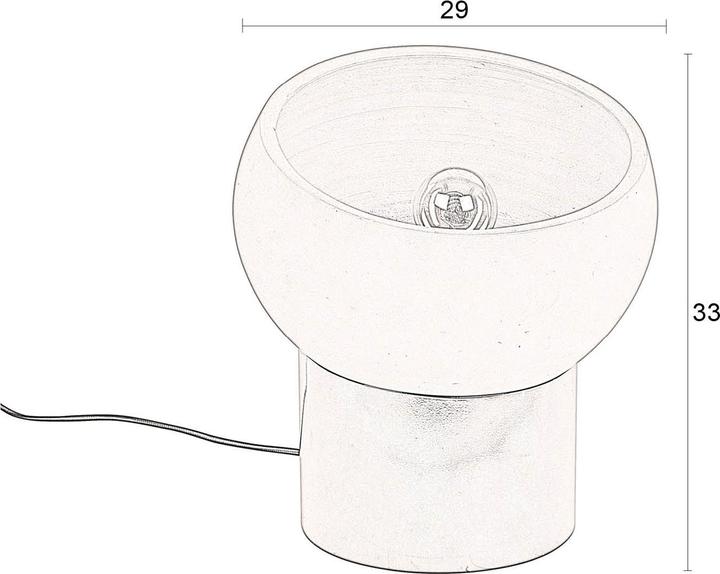 Produktbild Dutchbone Zahra Table Lamp S (E27)