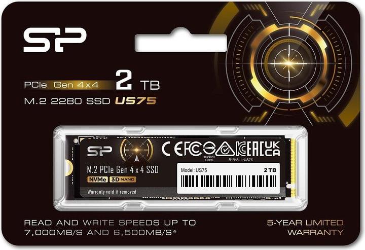 Produktbild Silicon Power SSD US75 2TB M.2 PCIe NVMe (2000 GB, M.2 2280)