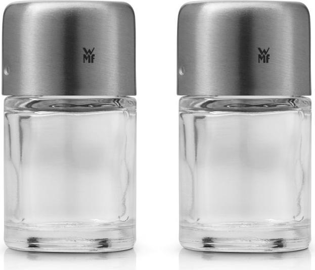 Productafbeelding WMF Zout en Peper Shaker Set 2st Shaker klein Bel Gusto Roestvrij Staal mat (Peper, Zout)