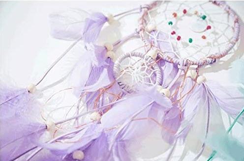 Actual product image Cover-Discount DIY craft set dreamcatcher Dreamcatcher craft purple