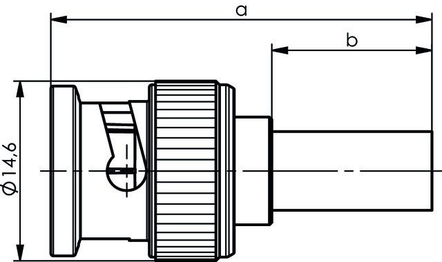 Produktbild Telegärtner BNC-Kabelstecker Crimp G40 75 Ohm, crimp/crimp, Professional, A0207, G40 (1.2/4.9)