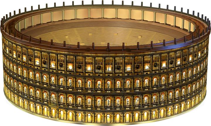 Productafbeelding Ravensburger 3D puzzel Colosseum in Rome bij nacht (216 onderdelen)