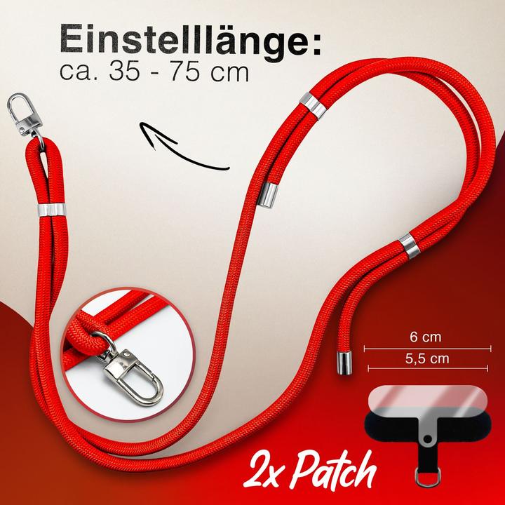 Actual product image Nalia HoldMe Lanyard Handykette – Universal Trageband für Smartphones - Verstellbar, Soft & Elastisch