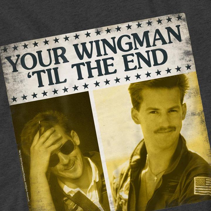 Actual product image Top Gun Unisex Adult Til The End T-Shirt (XL)