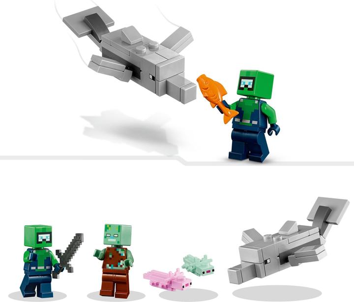 Actual product image LEGO The Axolotl House (21247, LEGO Minecraft)