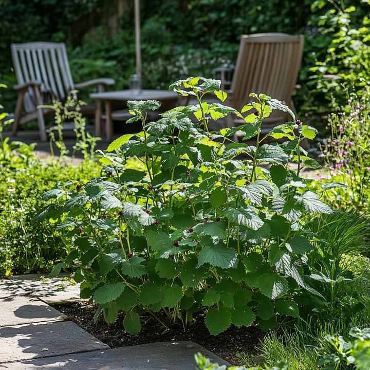 Actual product image Plant in a Box Rubus fruticosus Thornfree - set of 2 blackberry plants (50 cm)