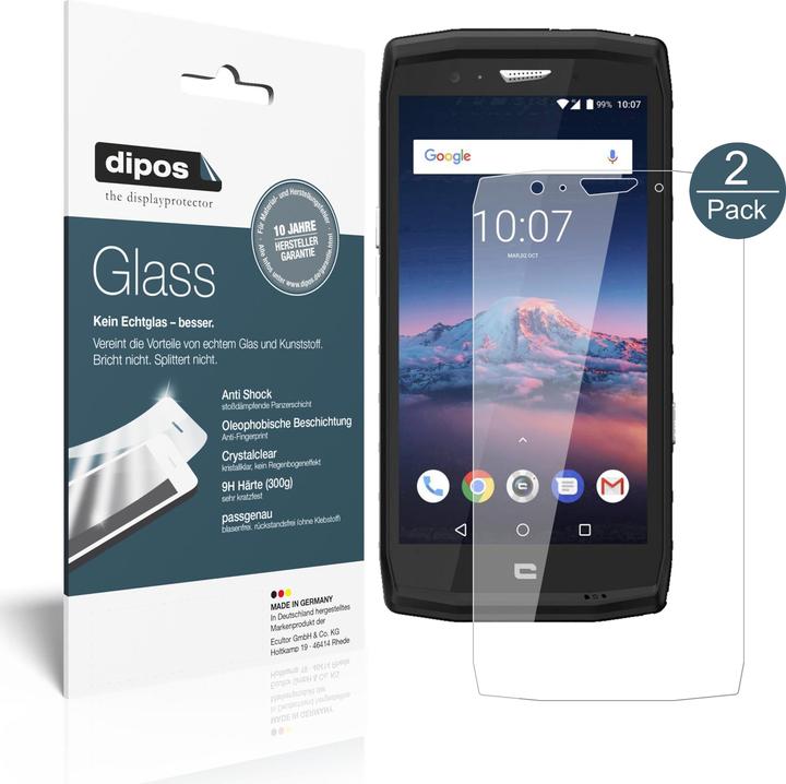 Actual product image Dipos Screen Protector Anti-Shock (2 Piece, Crosscall Trekker X4)