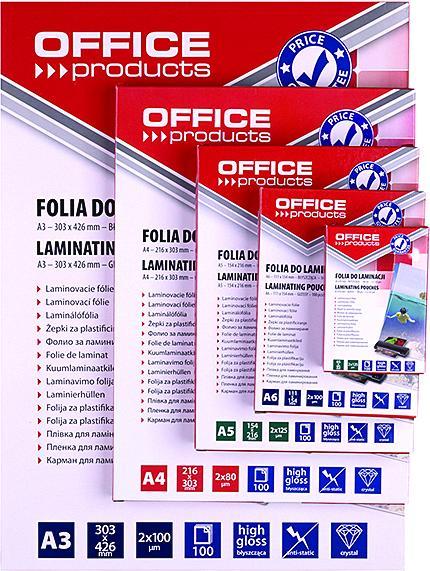 Image du produit Q-Connect Film pour plastification A3 bĹ yszczÄ... environ transparent 100 unités (A3, 100 pièce(s), 80 µm)