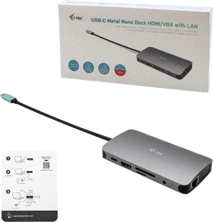 Image du produit i-tec Nano Dock (USB-C, 10 Ports)