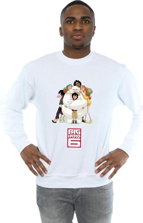 Actual product image Disney Mens Big Hero 6 Baymax Hug Sweatshirt (S)