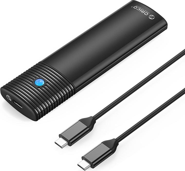 Actual product image Orico M.2 NVMe External Enclosure, PWM2-G2-BK-EP, USB-C, 10Gbps (Black) (M.2 2230, M.2 2260, M.2 2280, M.2 2242)