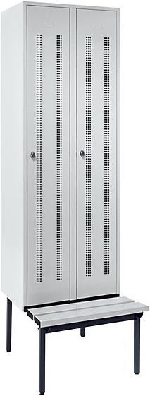 Actual product image Wolf Clothes locker with bench underneath (60 cm, 214 cm)