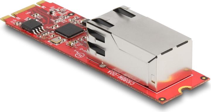 Produktbild Delock Konverter M.2 Key B+M Stecker zu 1 x RJ45 2,5 Gigabit LAN Port horizontal (M.2 Key B, M.2 Key M)