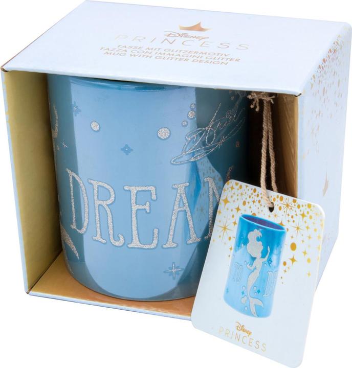 Actual product image Disney Princess Ariel Ceramic Mug With Glitter (320 ml)