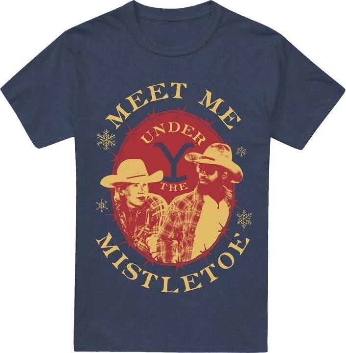 Immagine prodotto Yellowstone Meet Me Under The Mistletoe Maglietta Natale Adulto Unisex (XL)