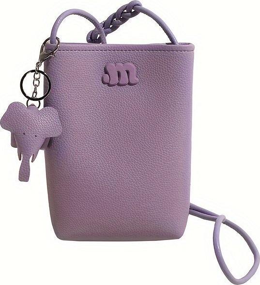 Only-Bags.Store Mini borsa a tracolla carina, borsa mobile a forma di elefante, borsa a tracolla a secchiello alla