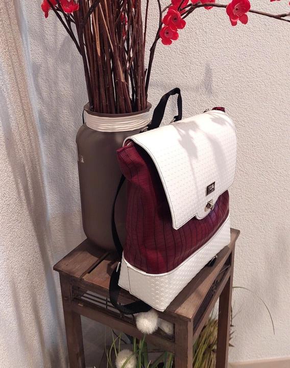 Actual product image Tooitaly Fashion Backpack Upcycling from Recycled PET Bottles from the Sea No.20 Hand Made in Ital