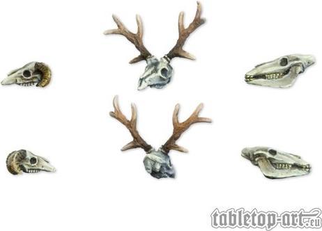 Image du produit Tabletop-Art Accessoires Animals Skulls Set 6 pièces (Matières plastiques)