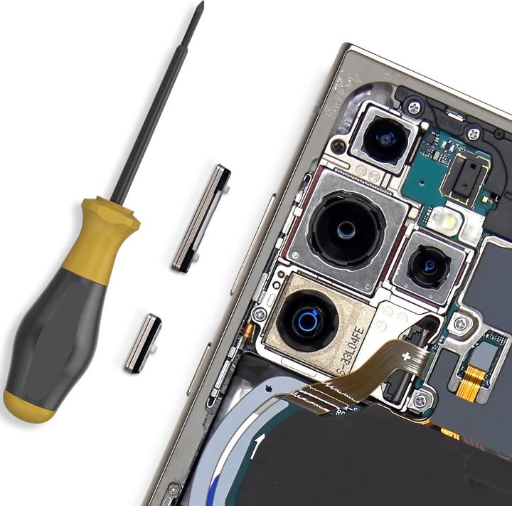 Actual product image Clappio Power / volume buttons Spare part (Samsung Galaxy S24 Ultra)