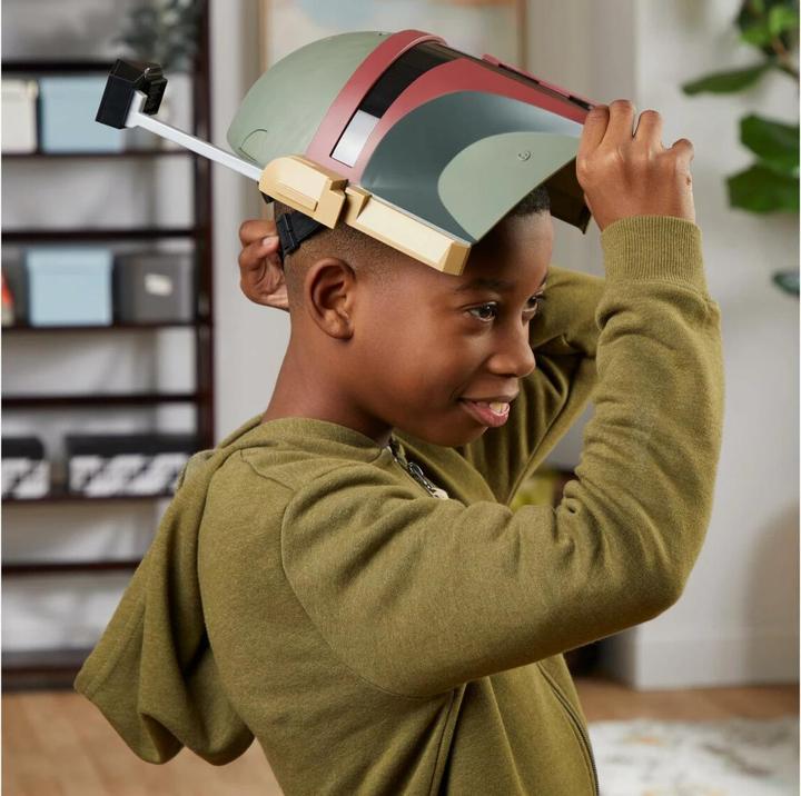 Actual product image Hasbro Electronic Boba Fett Mask, Star Wars Costume for Kids, Star Wars Toys for Boys
