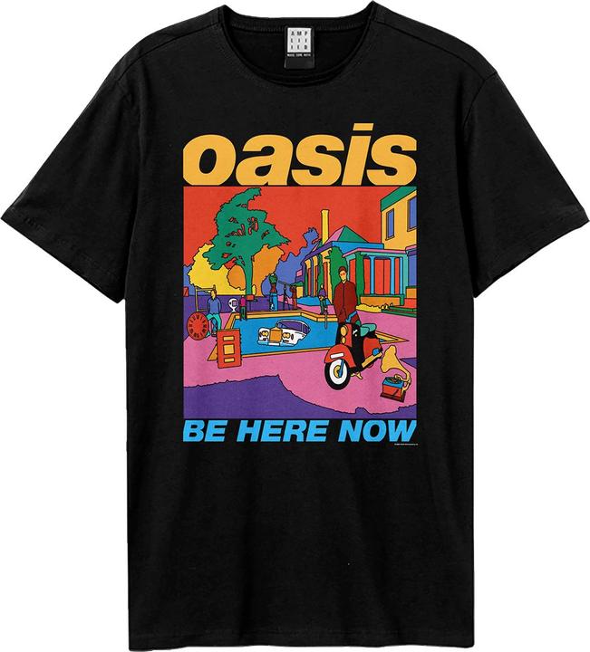 Actual product image Amplified Unisex Adult Be Here Now Oasis T-Shirt (S)