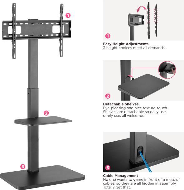 Produktbild equip Bodenständer (Universal, 75", 40 kg)