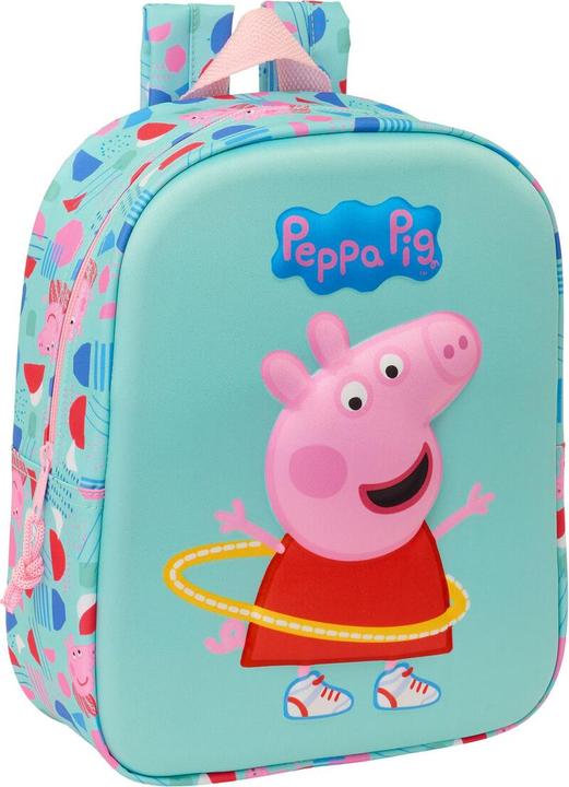 Peppa Pig Schulrucksack grün Rosa 22 x 27 x 10 cm 3D (6 l)