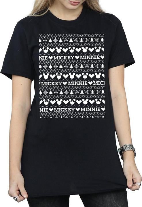 Produktbild Disney Mickey And Minnie Christmas Fair Isle TShirt (3XL)