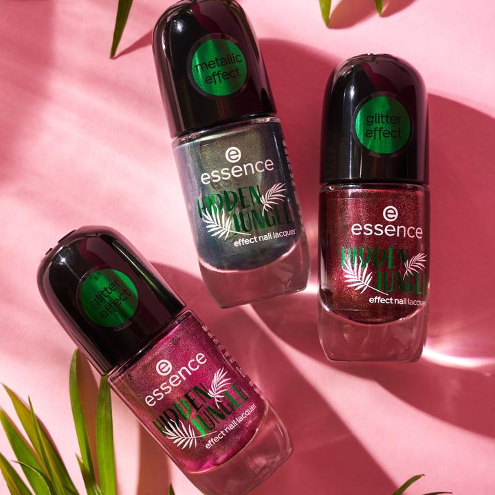 Produktbild essence HIDDEN JUNGLE effect nail lacquer (03 Golden Hour, Gel-Effekt Nagellack)