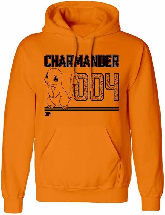 Actual product image Pokémon Unisex Adult Charmander Line Art Hoodie (S)