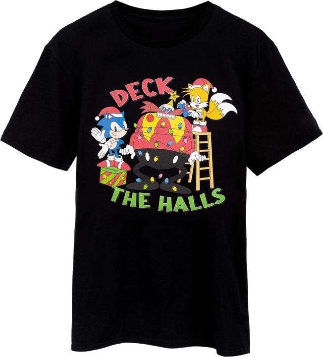 Produktbild Sonic The Hedgehog Deck The Halls TShirt weihnachtliches Design (L)