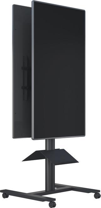 Actual product image Multibrackets TV stand up to 80", aluminum, black/5983 (80", 80 kg)