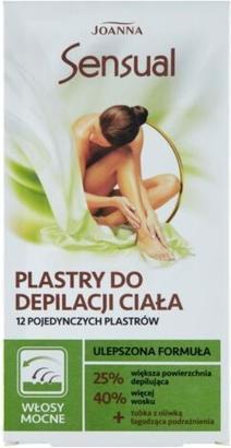 Produktbild Joanna Sensual Hair Removal Patches Strong Hair 12Pcs + Soothing Olive (Körperlotion, 10 ml)